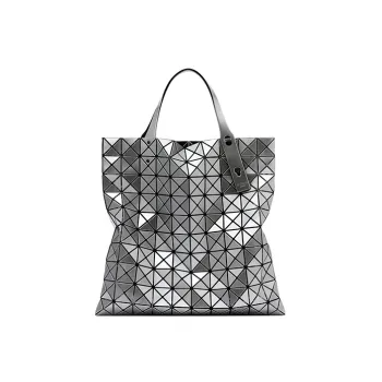 ISSEY MIYAKE Prism Polyvinyl Chloride Tote Bag Shopping Bag Handbag Women's Silver