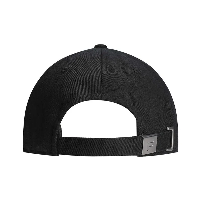FILA FUSION Cotton Polyester Baseball Caps Unisex Pitch Black-2