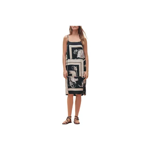 HERMES SS23 Sleeveless Dresses Women's Black