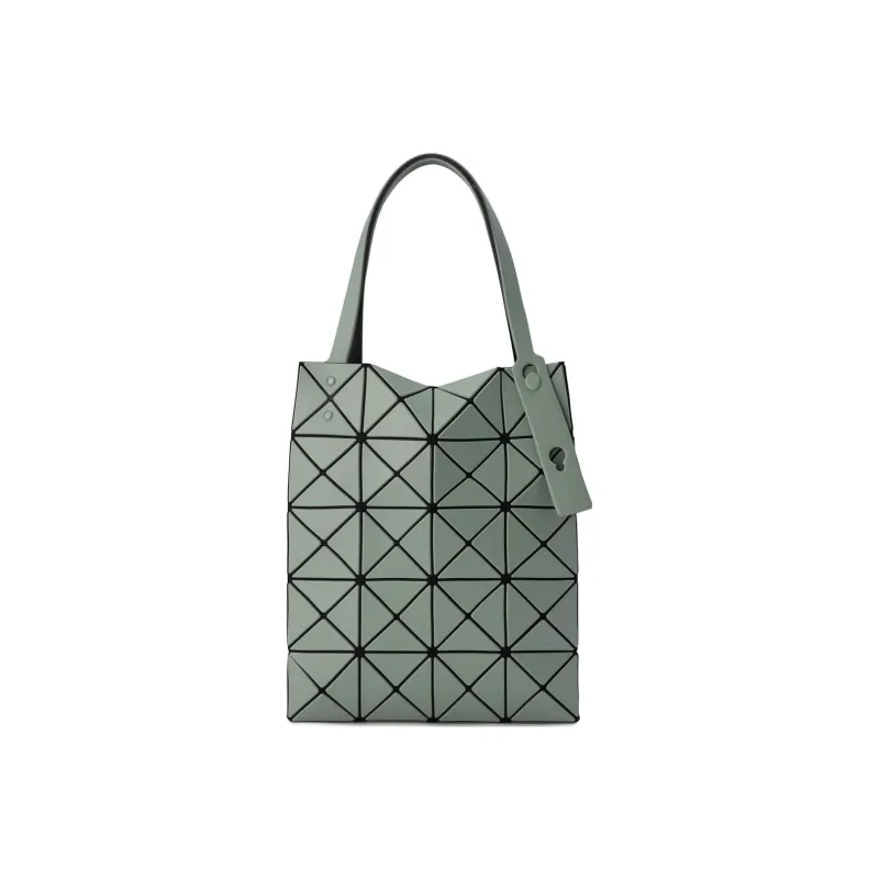 ISSEY MIYAKE Lucent Boxy Vinyl Chloride Resin Small Square Bag Tote Bag Handbag Regular Women's Dark Green-0