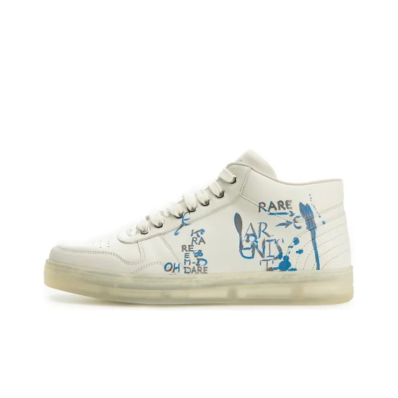 RARE Stylish Skateboarding Shoes Men's White-0