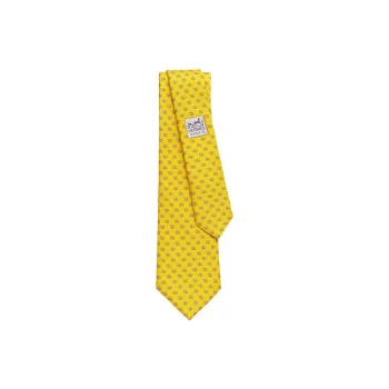 HERMES Ties Men Yellow