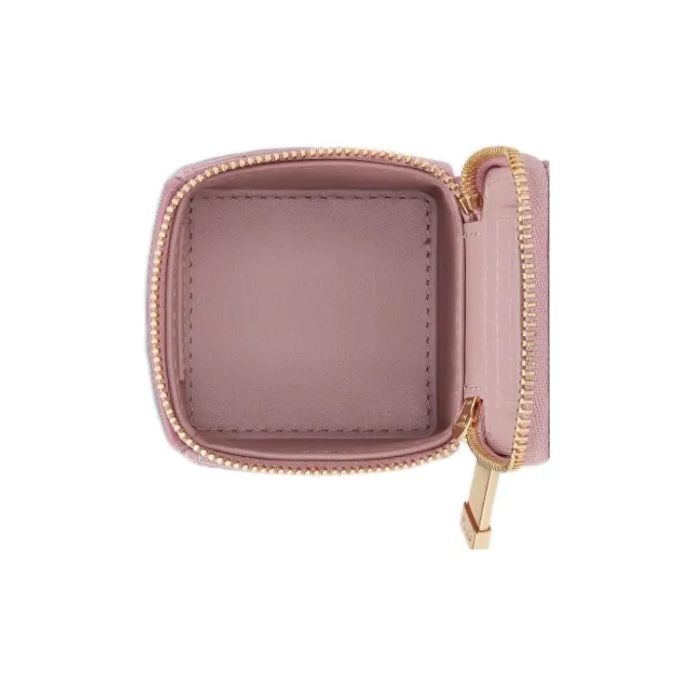DIOR Patent Leather Cowhide Clutch Extra Mini Women's Pink-3