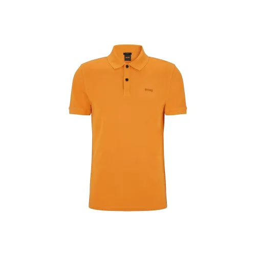 HUGO BOSS Polo Shirts Men Yellow