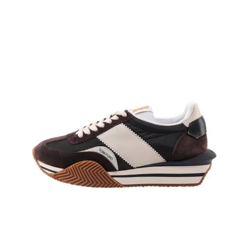 TOM FORD James Panelled Flatform Sneakers