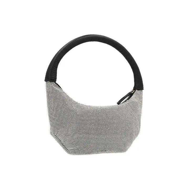 Staud Leather Handbag Women's Silver-1