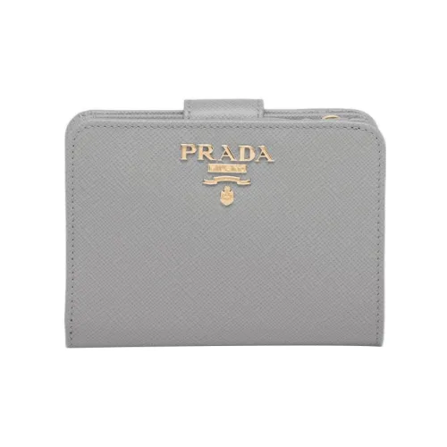 PRADA Saffiano Leather Wallet Small Size Women's jacket