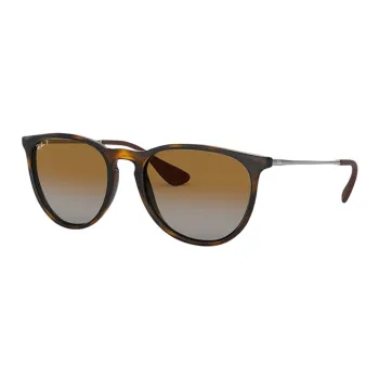 RayBan Plate Frame Oval Polarized Sunglasses Unisex Brown