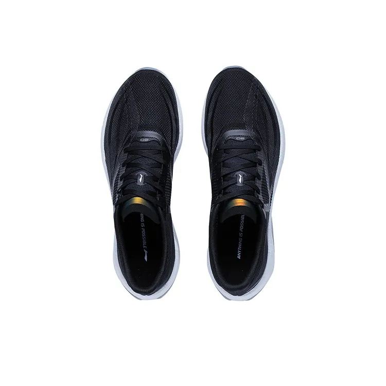 LiNing Super Light 20 Slip Resistant, Abrasion Resistant, Breathable Low Top Casual Running Shoes Men's Black-2