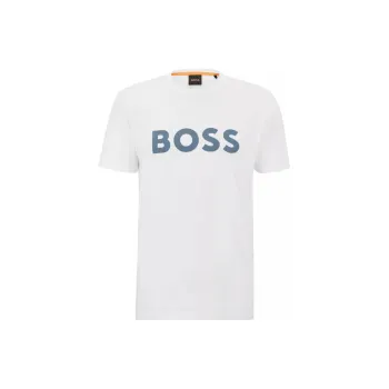 HUGO BOSS T Shirts Men Blue With White Lettering