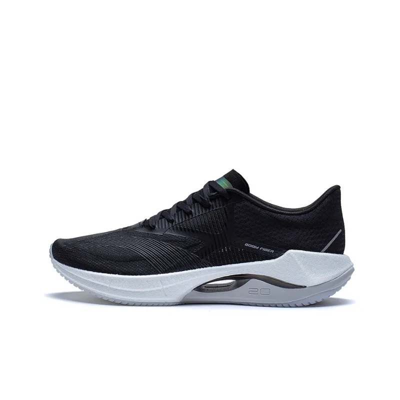 LiNing Super Light 20 Slip Resistant, Abrasion Resistant, Breathable Low Top Casual Running Shoes Men's Black-0