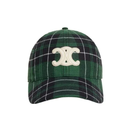 CELINE Baseball Caps Women's Green/Black