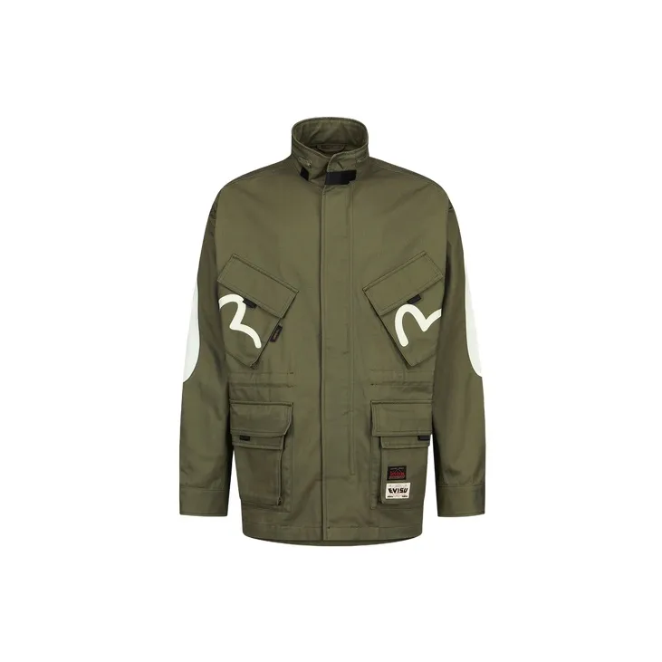 EVISU SS23 Jacket Men's Dark Army Green-1