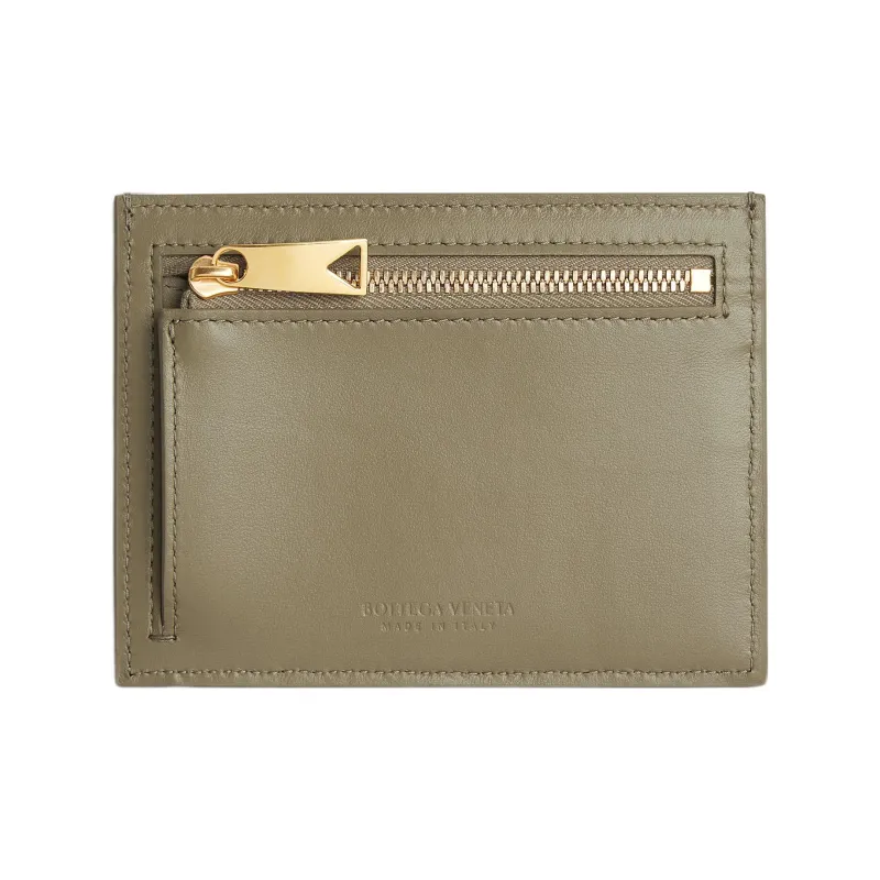 Bottega Veneta Sheepskin Card Holder Women's Taupe-1
