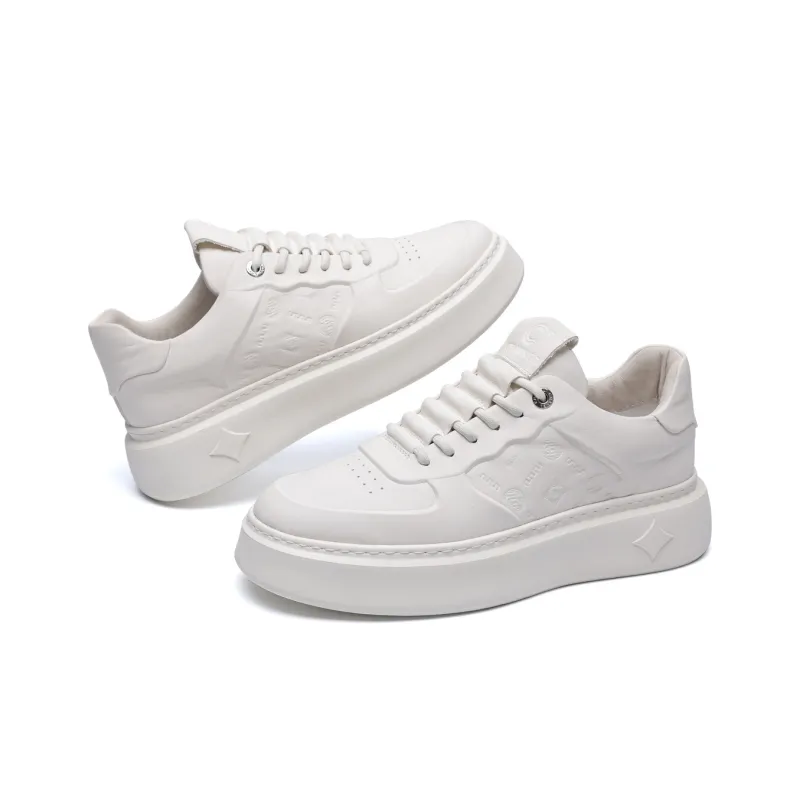 C°BANNER Stylish Skateboarding Shoes Men's White-2
