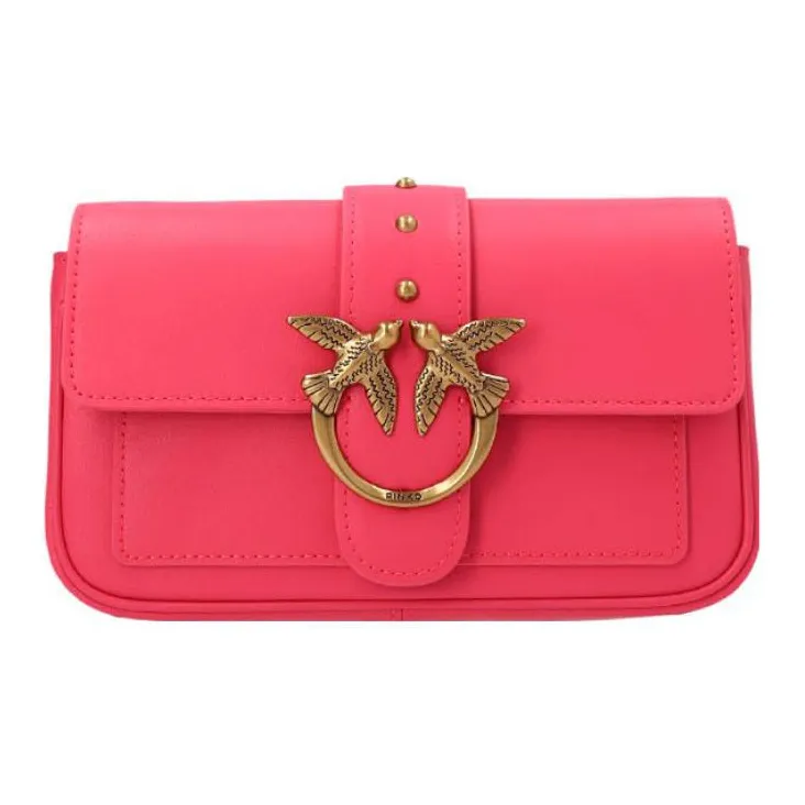 PINKO Calfskin Crossbody Bag Shoulder Bag Women's Red-0