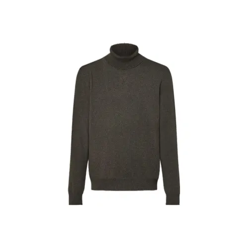 LOUIS VUITTON Cashmere Sweaters Men Dark Gray