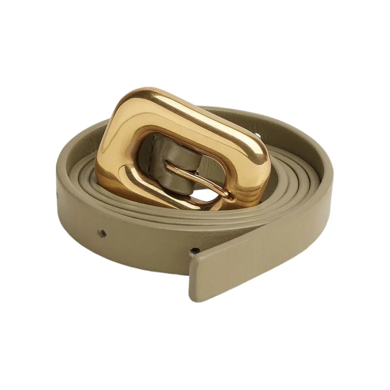 Balenciaga Leather Belts Women's Green-1