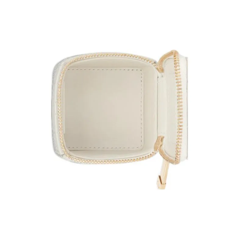 DIOR Patent Leather Cowhide Clutch Regular Women's White-3