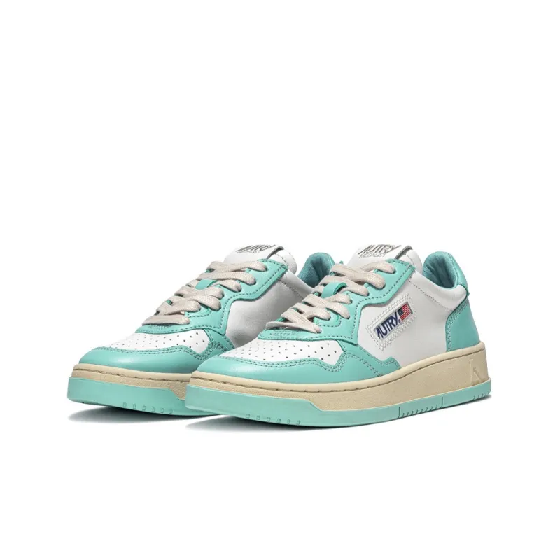 AUTRY Medalist Low Top Bicolor 'White Teal' Women's-1