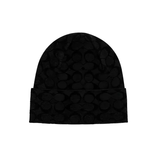 COACH Beanies Men Black