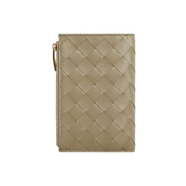 Bottega Veneta Intrecciato Bi Fold Zip Wallet-1