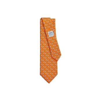 HERMES Ties Men Orange
