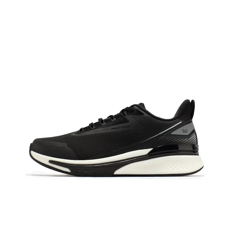 361° Rain Screen 5.0 Waterproof And Warm Low-Top Running Shoes Men's Black Silver-0