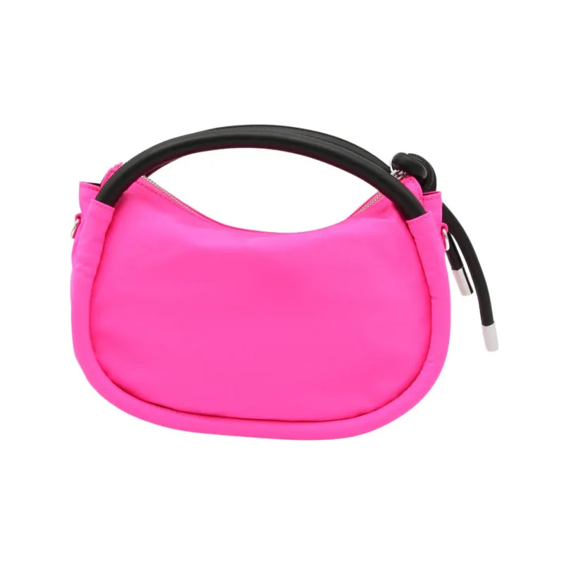 GANNI Leather Detail Handbag Shoulder Bag Crossbody Bag Women's Pink-1
