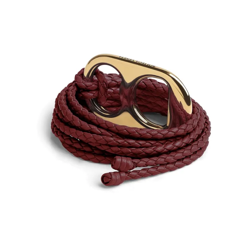 Balenciaga Leather Belts Women's Red Brown-1