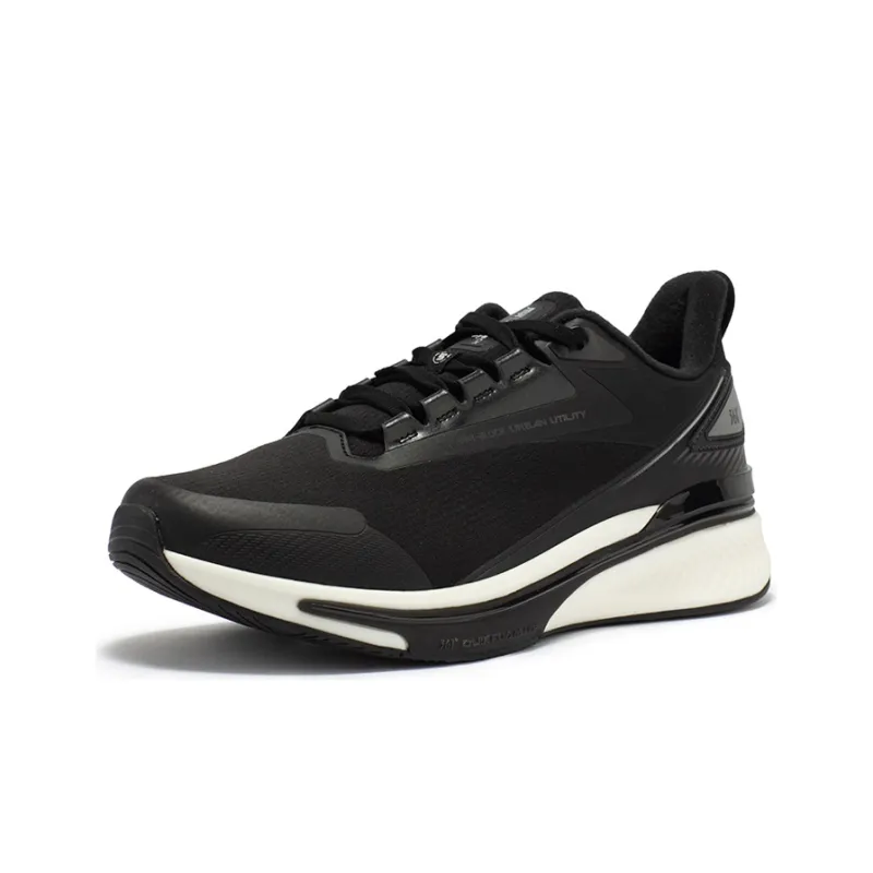 361° Rain Screen 5.0 Waterproof And Warm Low-Top Running Shoes Men's Black Silver-1