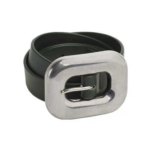 Bottega Veneta Leather Belts Men Green