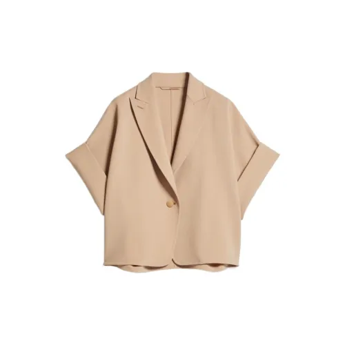 MaxMara Cropped Coats Women's Beige