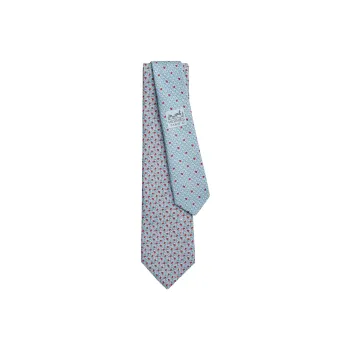 HERMES Ties Men Light Blue