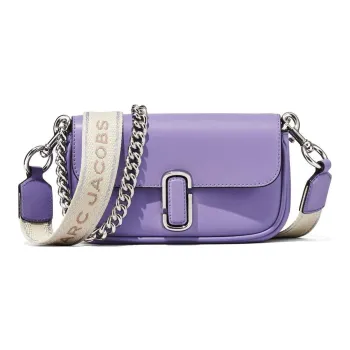 MARC JACOBS Smooth Leather Handheld Crossbody Bag, Shoulder Bag Women's Purple