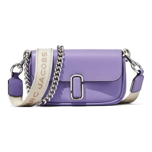 MARC JACOBS Smooth Leather Handheld Crossbody Bag, Shoulder Bag Women's Purple