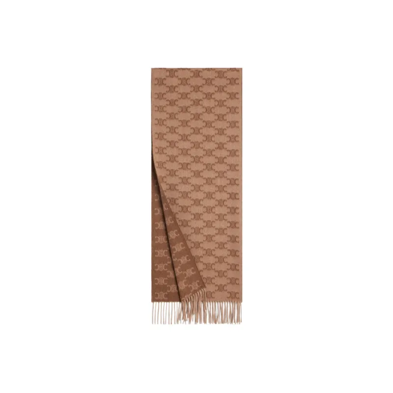 CELINE Scarf In Monogram Cashmere-1