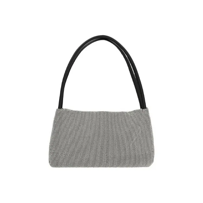 Staud Leather Handbag Shoulder Bag Women's Silver-0