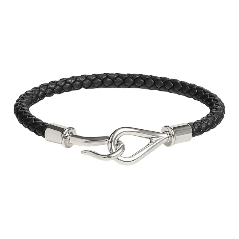 HERMES Jumbo Bracelet Unisex Black-0