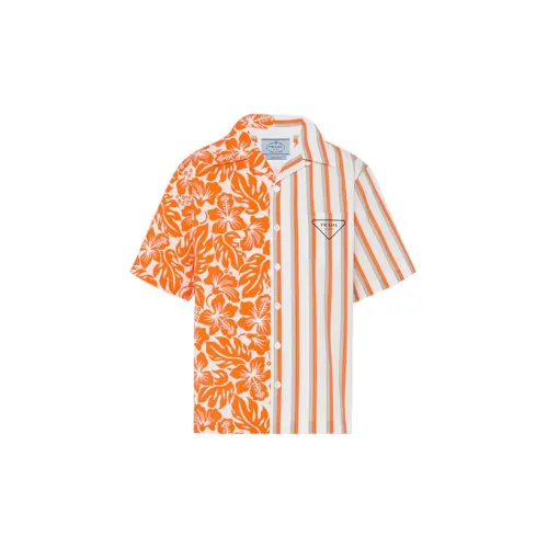 PRADA Shirts Men Orange