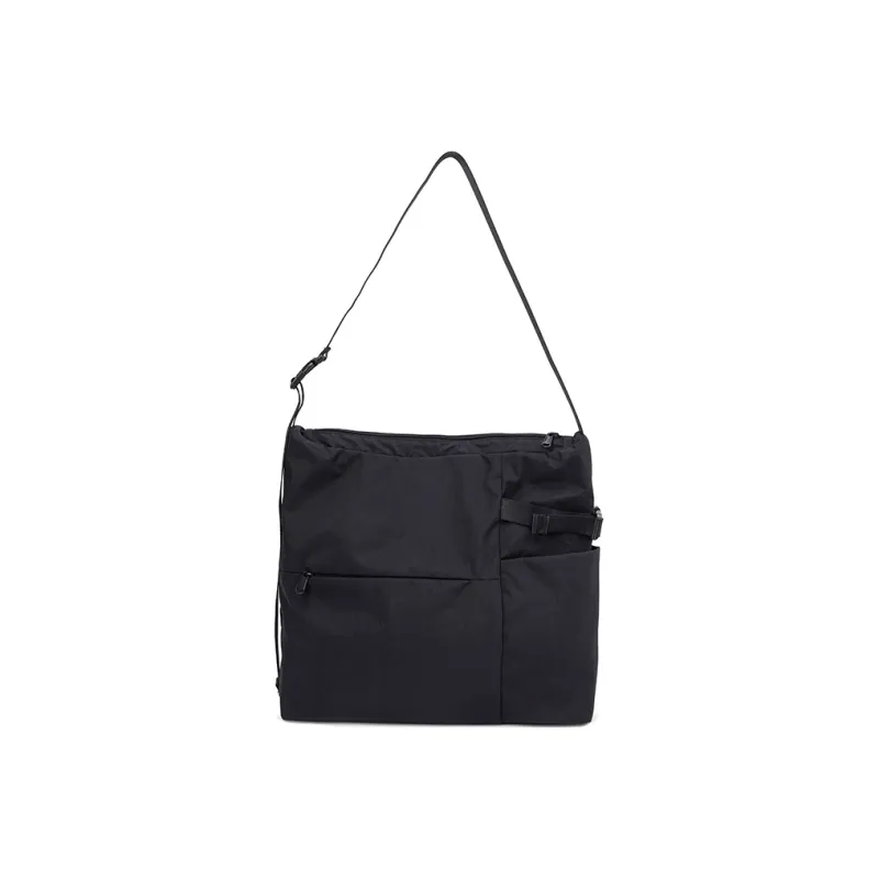 ACROSS Polyester Shoulder Bag, Crossbody Bag Large Size Unisex Khaki/Gray/Black-10