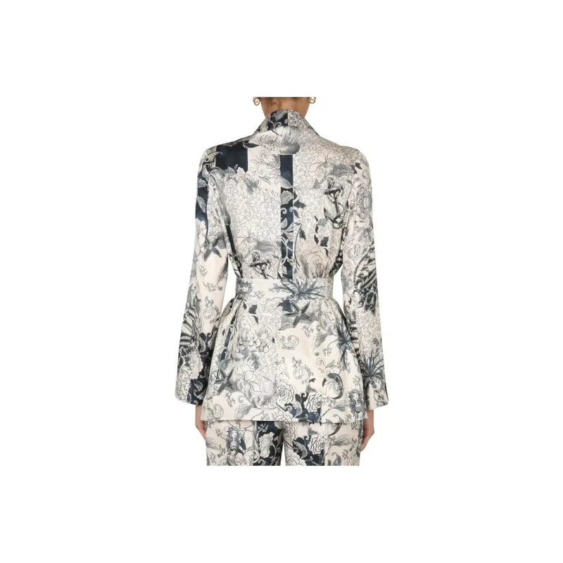 ETRO Floral Printed Belted Jacket-1