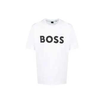 HUGO BOSS Logo print Crew neck T shirt