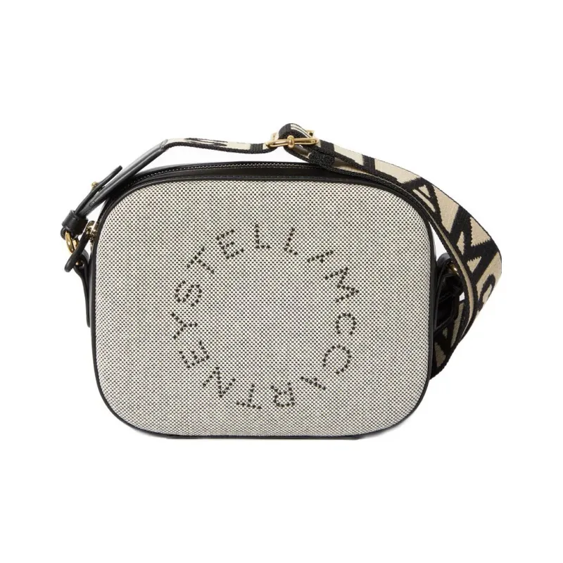 Stella McCartney Cotton Canvas With Leather Canvas Bag, Camera Bag, Crossbody Bag, Shoulder Bag Women's-0