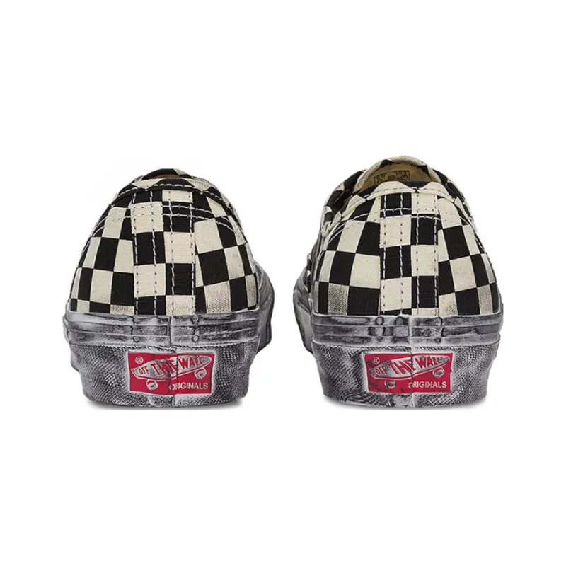 Vans Vault Og Authentic Lx Stressed Black White Checkerboard-4