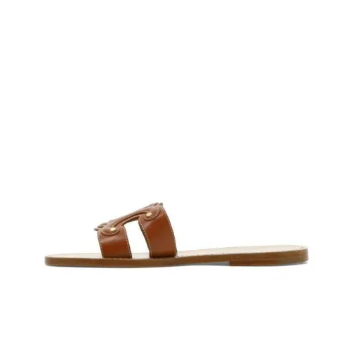 CELINE Slide Slippers Women's Brown