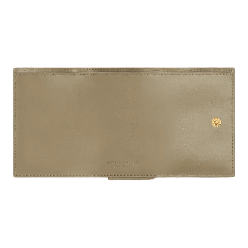 Bottega Veneta Sheepskin Card Holder, Wallet Trumpets Women's Taupe-3