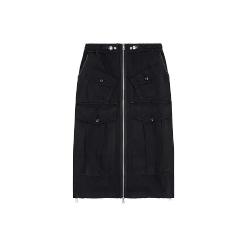 DIESEL Casual Long Skirts Women's Black