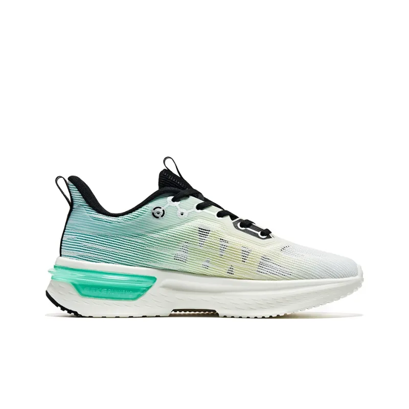 Erke Excellence Anti Slip Wear Resistant Low Top Running Shoes Men's White Green-1