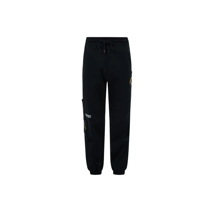 EVISU Knitted Sweatpants Men's Black-1